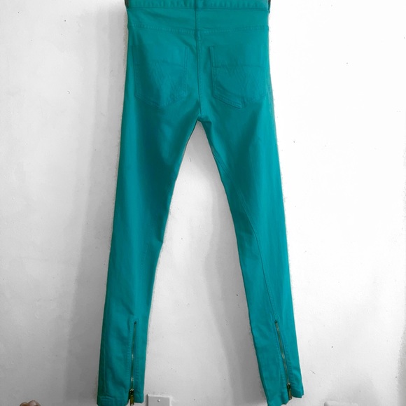 Matthew Williamson for H&M Turquoise Skinny Jeans Size 6 - Picture 5 of 9